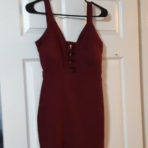 Sexy Burgundy Dress